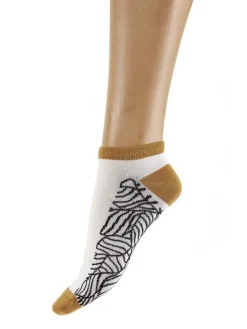 Abstract Leaf Pattern Bamboo Liners 2 Pair Pack - Multi