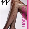 All Over Heart Tights - Black