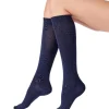 Bamboo Knee High Plain Socks 1 Pair Pack - Navy