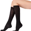 Bamboo Knee High Plain Socks 1 Pair Pack - Black