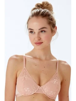 Botanical Lace High Apex Bra - Blush