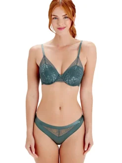 Botanical Lace High Apex Bra - Sage