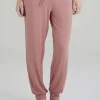 Botanical Lace Lounge Pant - Dusty Rose