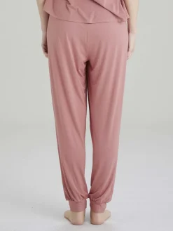 Botanical Lace Lounge Pant - Dusty Rose