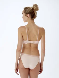 Botanical Lace Non Wired Triangle Bra - Blush