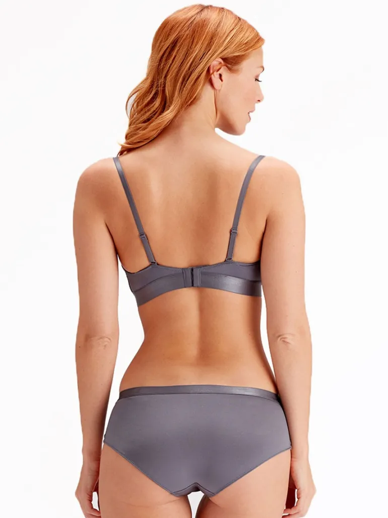 Botanical Lace Non Wired Triangle Bra - Nightshade
