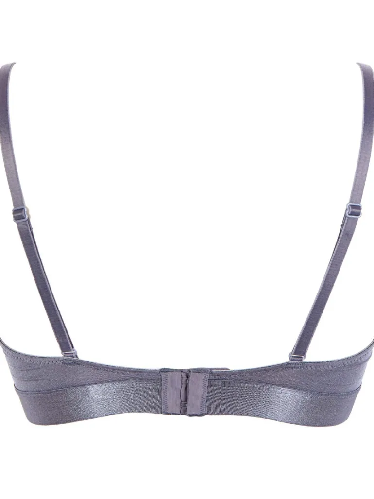 Botanical Lace Non Wired Triangle Bra - Nightshade