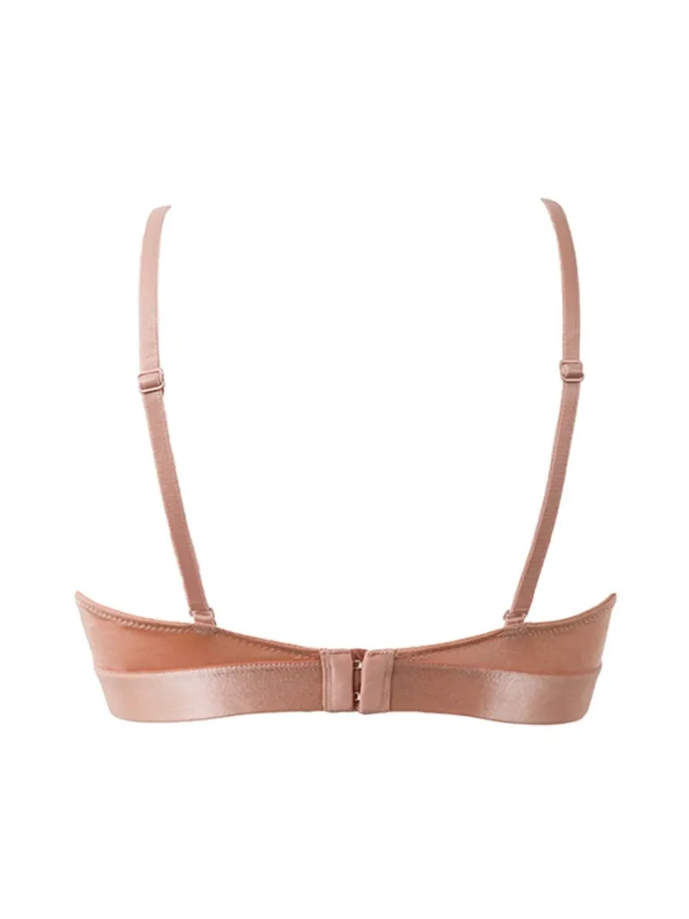 Botanical Lace Non Wired Triangle Bra - Blush