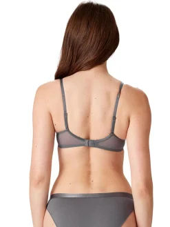 Botanical Lace Underwired Balconette - Nightshade