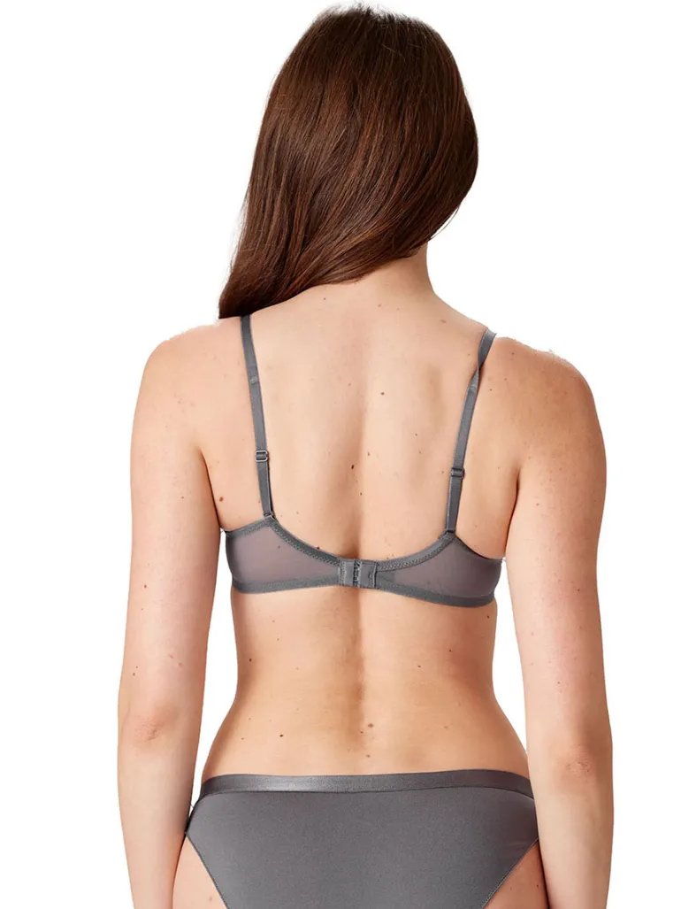 Botanical Lace Underwired Balconette - Nightshade