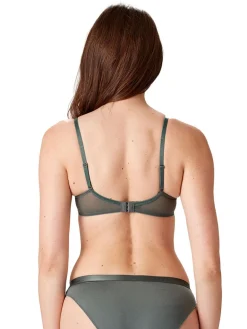 Botanical Lace Underwired Balconette - Sage