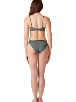 Botanical Lace Underwired Balconette - Sage