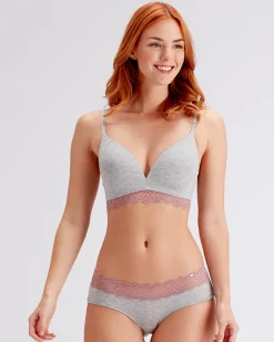 Casual Comfort Short - Grey Marl Sugar Plum