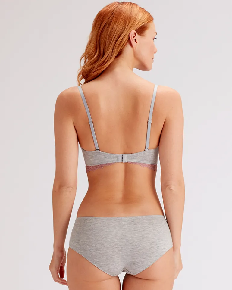 Casual Comfort Short - Grey Marl Sugar Plum