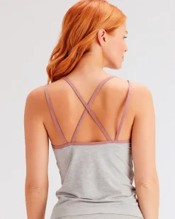 Casual Comfort Vest - Grey Marl/Sugar Plum