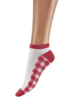 Cherry Pattern Bamboo Liners 2 Pair Pack - Pink Mix