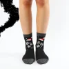 Christmas Ho Ho Ho Socks - Black Mix