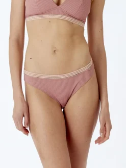 Contemporary Rib Brief - Dusty Rose