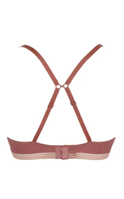 Contemporary Rib Non Wired Bra - Dusty Rose