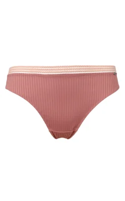 Contemporary Rib Thong - Dusty Rose