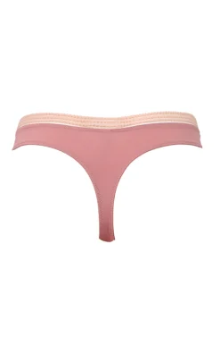 Contemporary Rib Thong - Dusty Rose