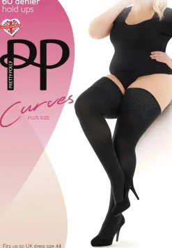 Curves 60 Denier Hold Ups - Black