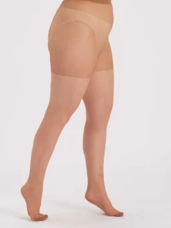 Curves 15 Denier Ladder Resist Tights 3 Pair Pack - Sherry
