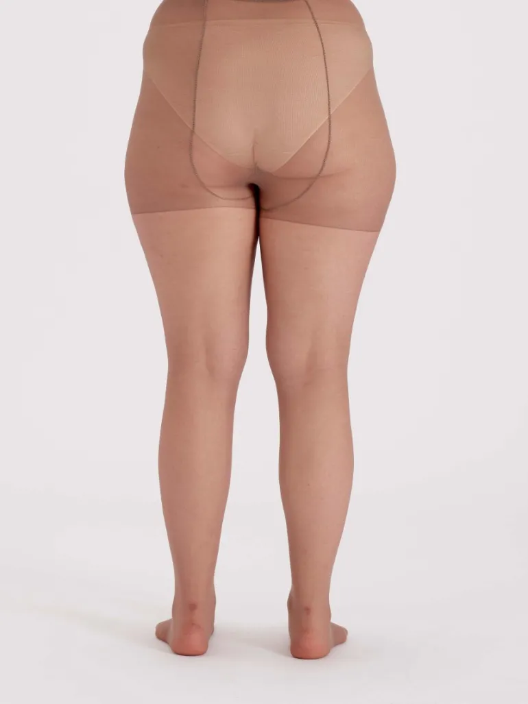 Curves 15 Denier Ladder Resist Tights 3 Pair Pack - Sensation