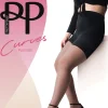 Curves 15 Denier Sheer Cooling Tights - Nude