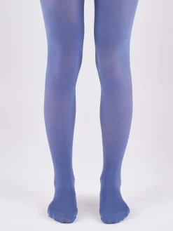 60D Coloured Opaque Tights 1 Pair Pack - Slate Blue