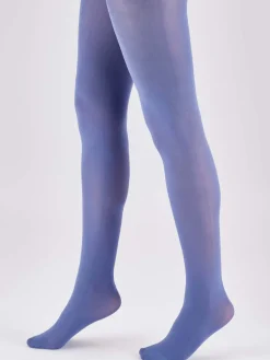 60D Coloured Opaque Tights 1 Pair Pack - Slate Blue
