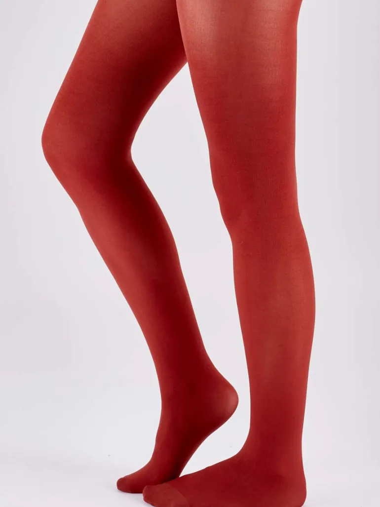 60D Coloured Opaque Tights 1 Pair Pack - Cinnamon