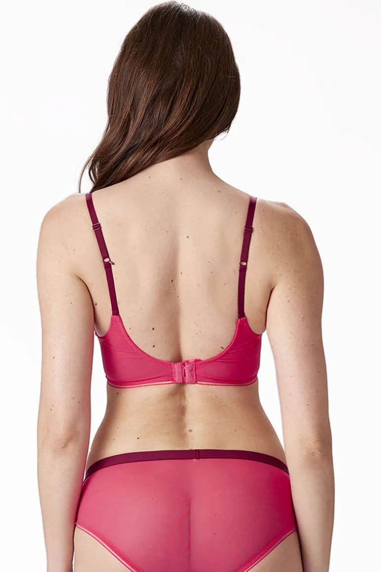 Delicate Lace Non Wired Bra - Watermelon
