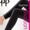 200 Denier Fashion Smooth Leggings - Black