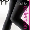 80 Denier Fashion Smooth Opaque Hold Ups - Black