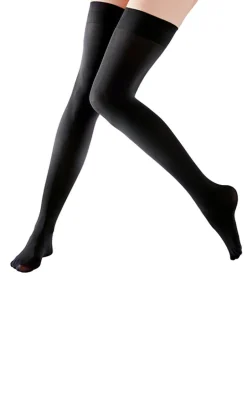 80 Denier Fashion Smooth Opaque Hold Ups - Black