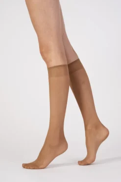 Everyday 15 Denier Knee Highs 3 Pair Pack - Natural