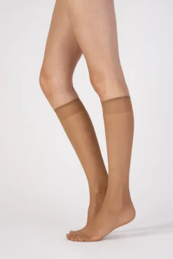 Everyday 15 Denier Knee Highs 3 Pair Pack - Natural