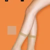 Everyday 15 Denier Smooth Knit Ankle Highs 3 Pair Pack - Natural