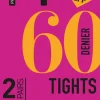 Everyday Opaques 60 Denier Tights 2 Pair Pack - Black