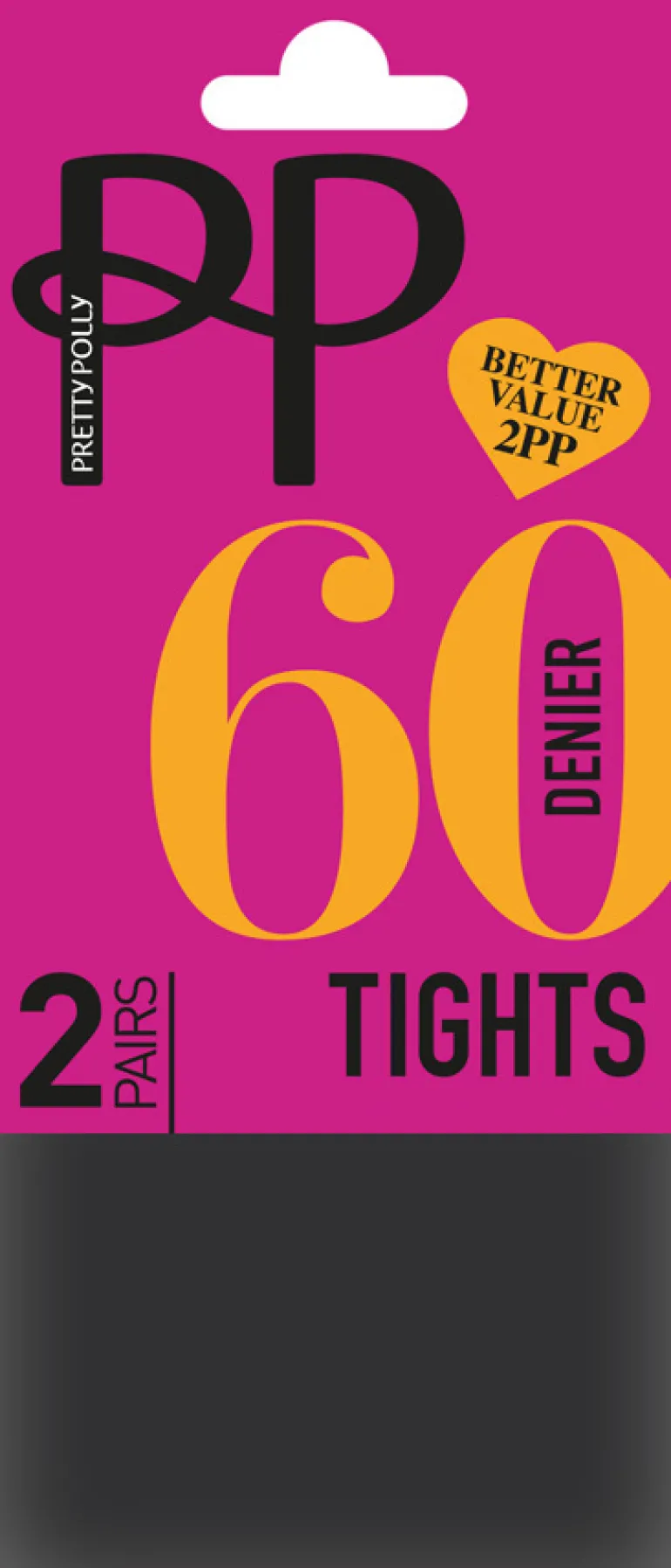 Everyday Opaques 60 Denier Tights 2 Pair Pack - Charcoal