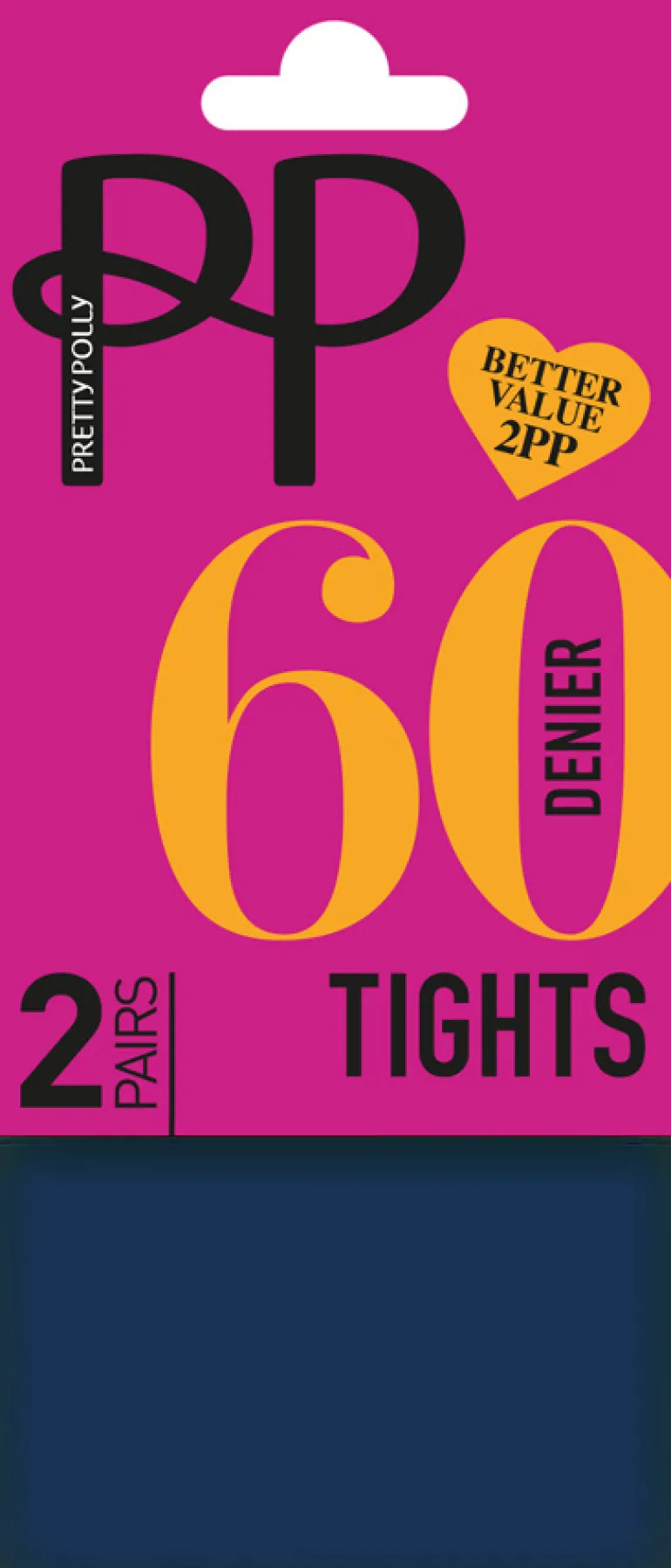 Everyday Opaques 60 Denier Tights 2 Pair Pack - Navy