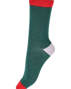 Funfetti Bamboo Socks 2 Pair Pack - Green Mix