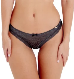 Graphic Mesh Thong - Platinum