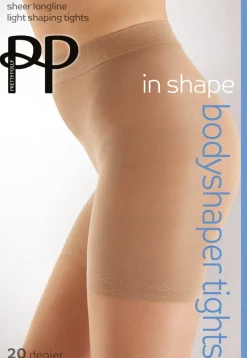In Shape 20 Denier Sheer Longline Shaper Tights - Nude