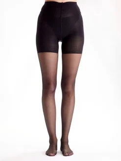 In Shape 20 Denier Sheer Longline Shaper Tights - Black