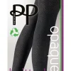 Knitted Opaques Small Diamond Tights - Charcoal