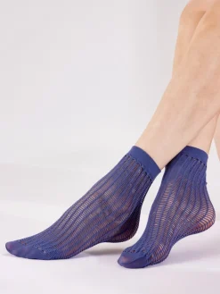 Ladder Net Fashion Anklets - Slate