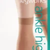 Legworks 15 Denier Legworks Comfort Top Ankle Highs 3 Pair Pack - Nude