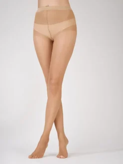 Naturals 8 Denier Sandal Toe Tights - Golden Glow